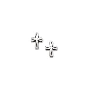 James Avery Sign of Faith SS ear posts